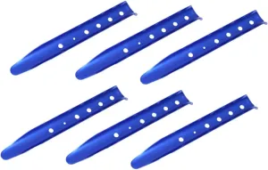 6Pcs U Shaped Aluminum Tent Stakes for Beach Snow Extra Holding Power Durable Aging Material for Camping Hiking Outdoor Activities