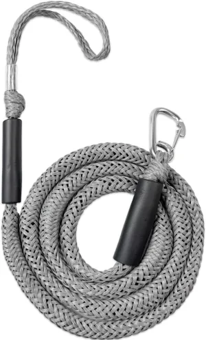 7FT Stretch to 14FT Boat Beach Anchor Rope Bungee Lines for Beach Anchor, PWC, Pontoon, Canoe,Jet Ski Or Seadoo, PWC Accessories, Shallow Water Anchor Pole 1-Pack (Grey)