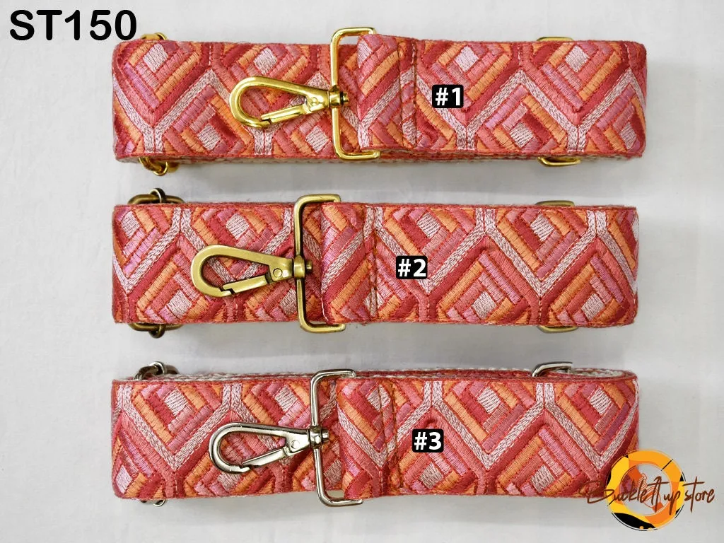 Adjustable Bohemian Sling Bag Strap Purse Strap Embroidered Crossbody Strap for Purses  Replacement Guitar Strap Handbag Strap Gift for Wife