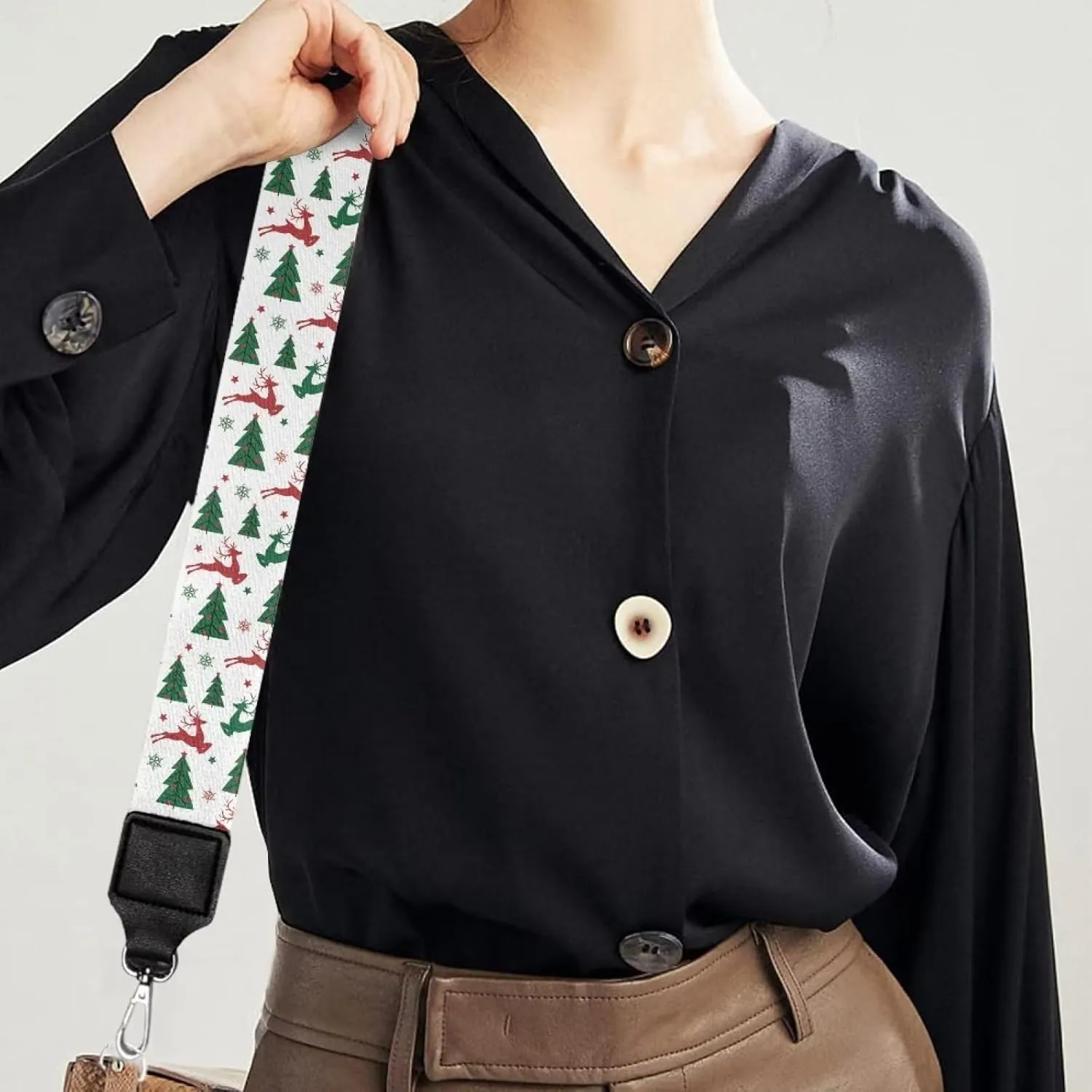Adjustable Purse Strap Replacement, Wide Shoulder Canvas Bag Strap, Crossbody Handbag Strap