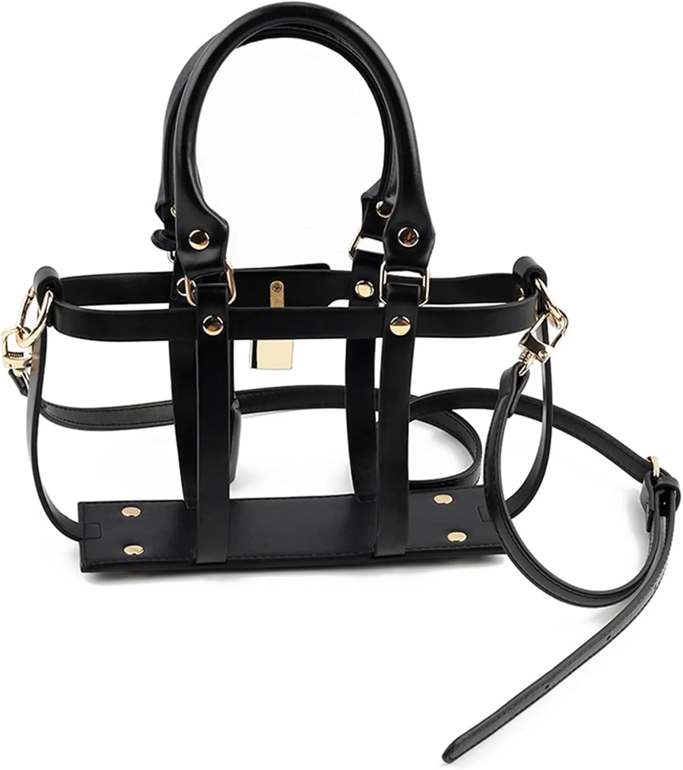 Adjustable Shoulder Strap Hollow Tote Bag Messenger Bag Set PU Encasement Conversion Kit Bag DIY Accessory