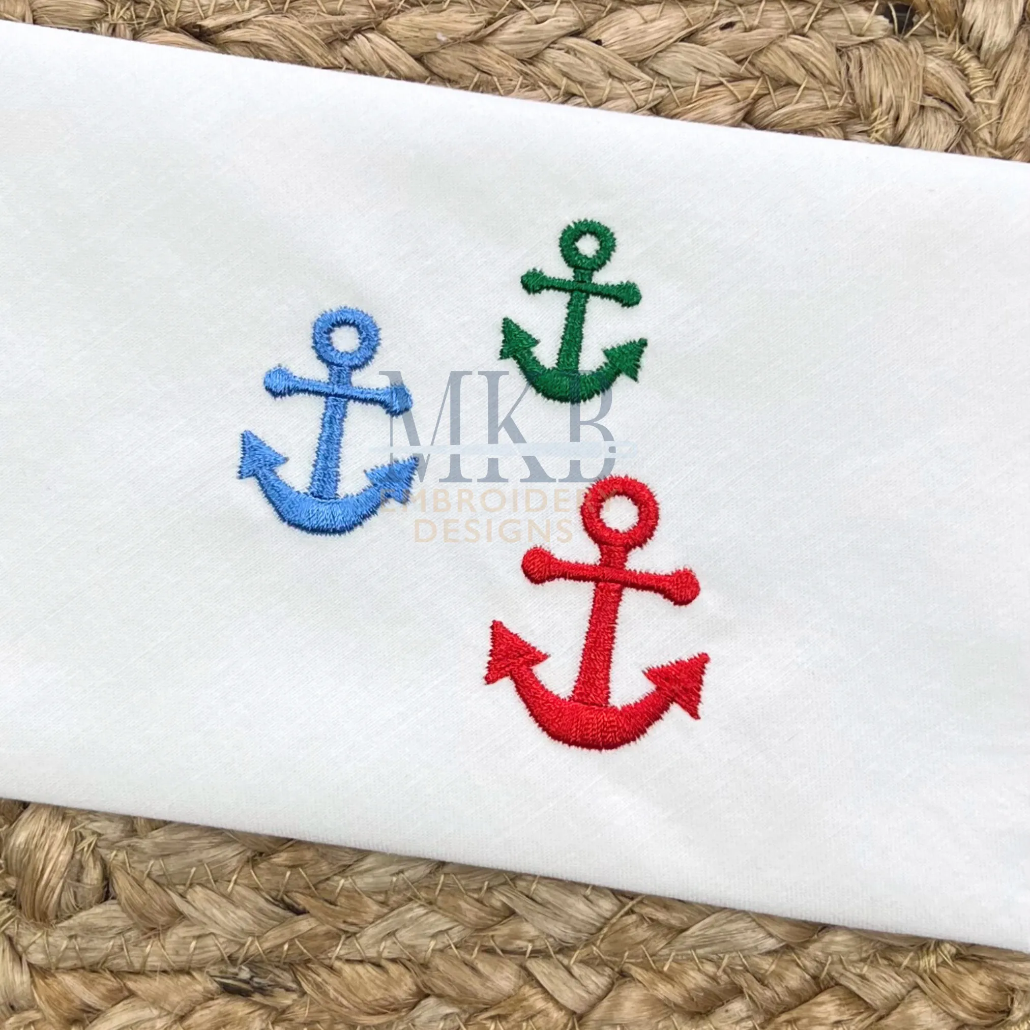 Anchor Embroidery Design File, Mini Anchor
