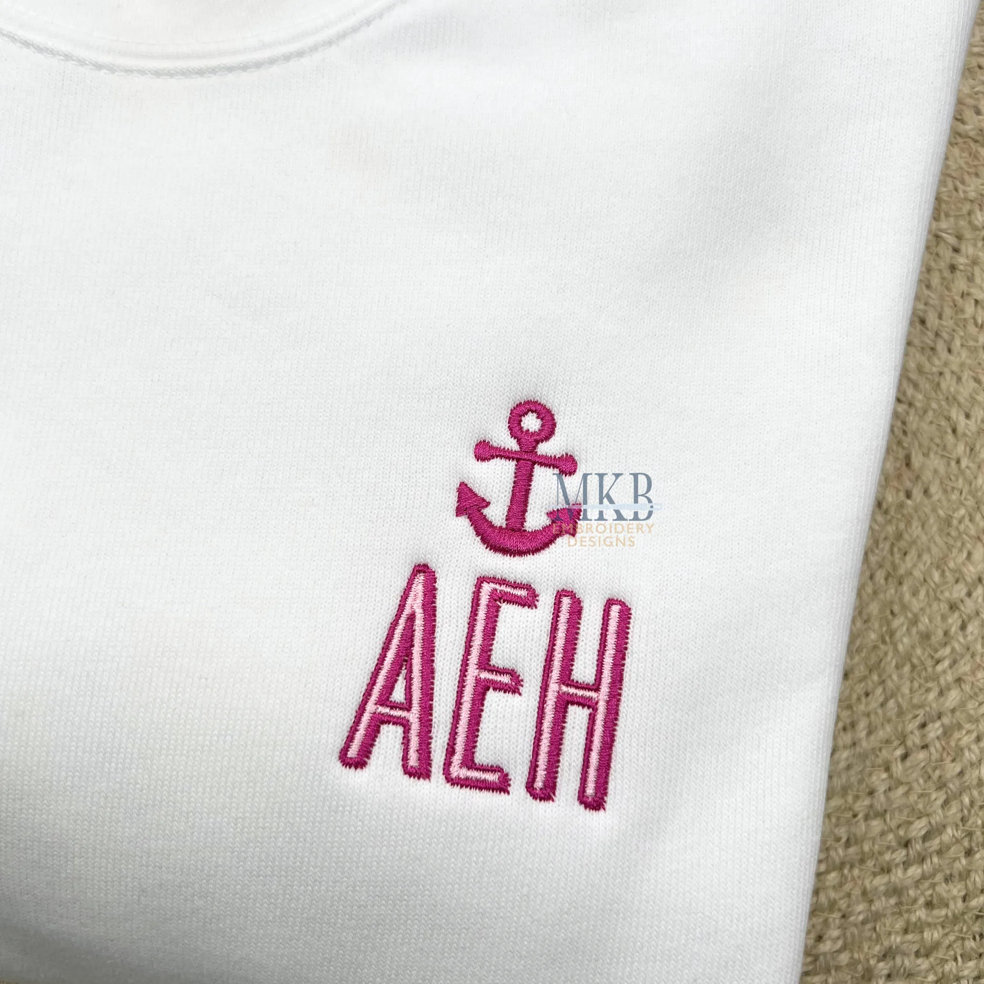Anchor Embroidery Design File, Mini Anchor