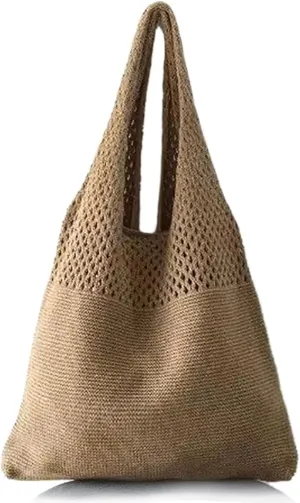 Aroghehiz Beach Bags for Women Crochet Tote Bag Summer Vacation Aesthetic Tote Knit Bag