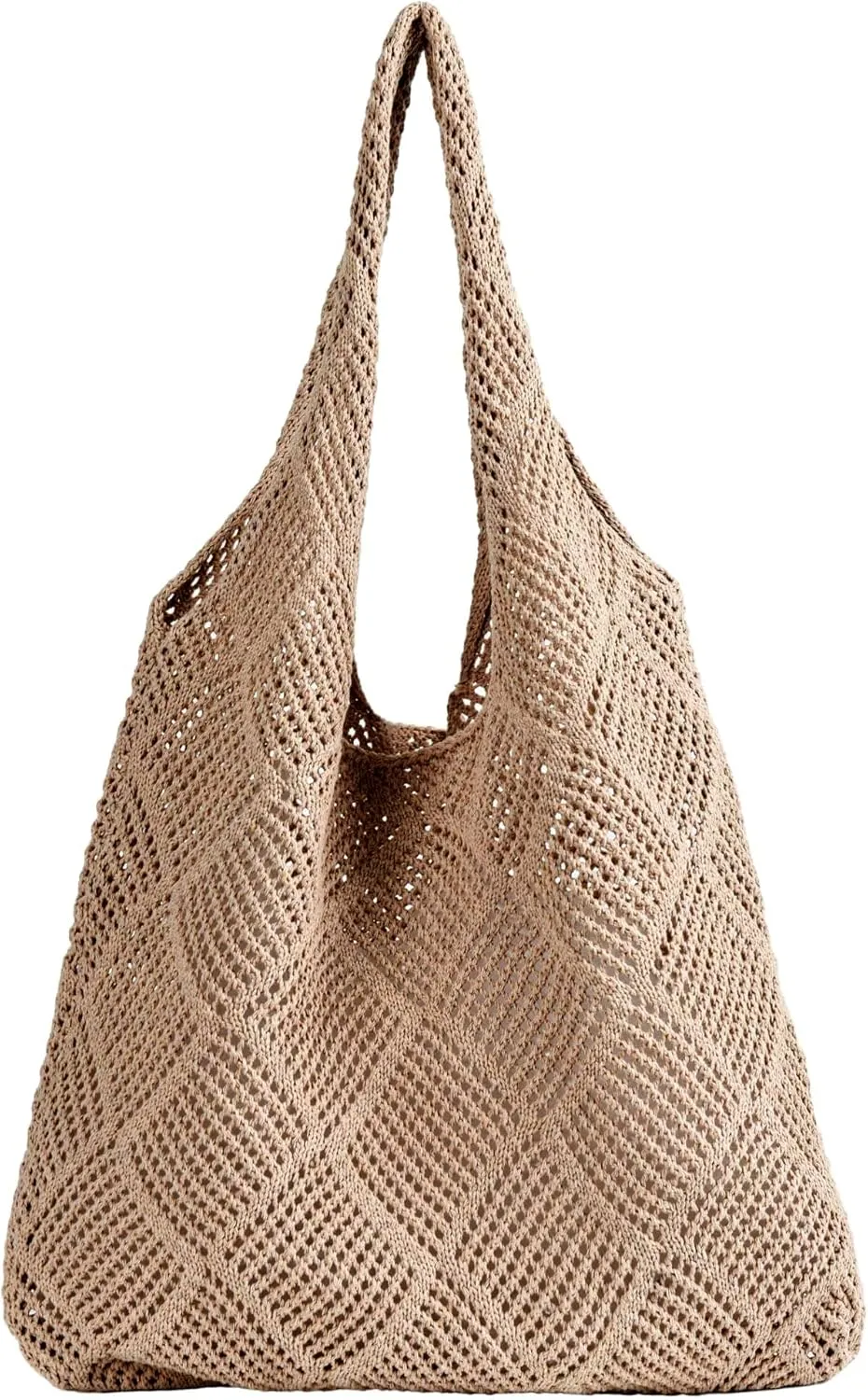 Aroghehiz Beach Bags for Women Crochet Tote Bag Summer Vacation Aesthetic Tote Knit Bag