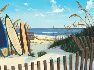 ART.COM Wall Art Print Beach Access by Scott Westmoreland, 16" x 12"