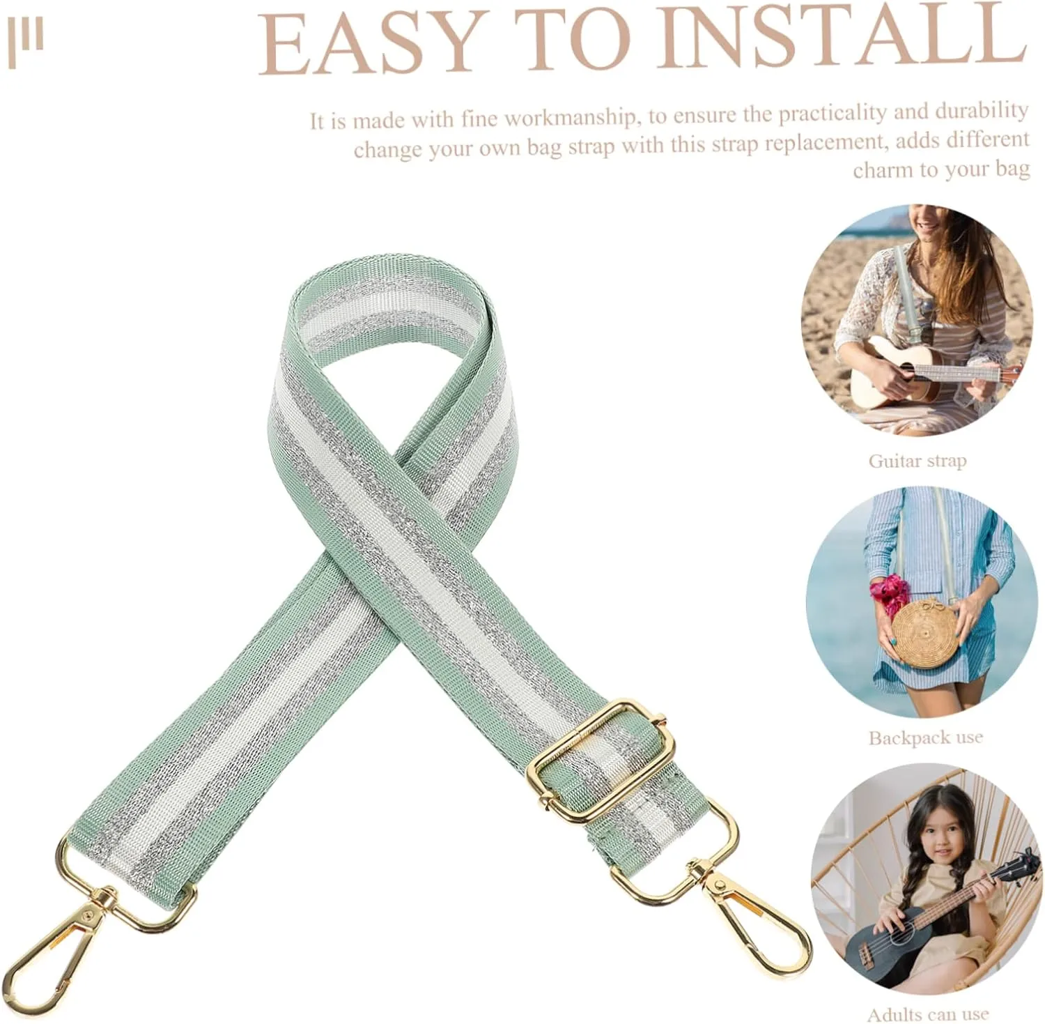 ARTIBETTER Adjustable Shoulder Strap For Women Straps Purse Handles for Bag Making Sling Bag Chain Purse Chains for