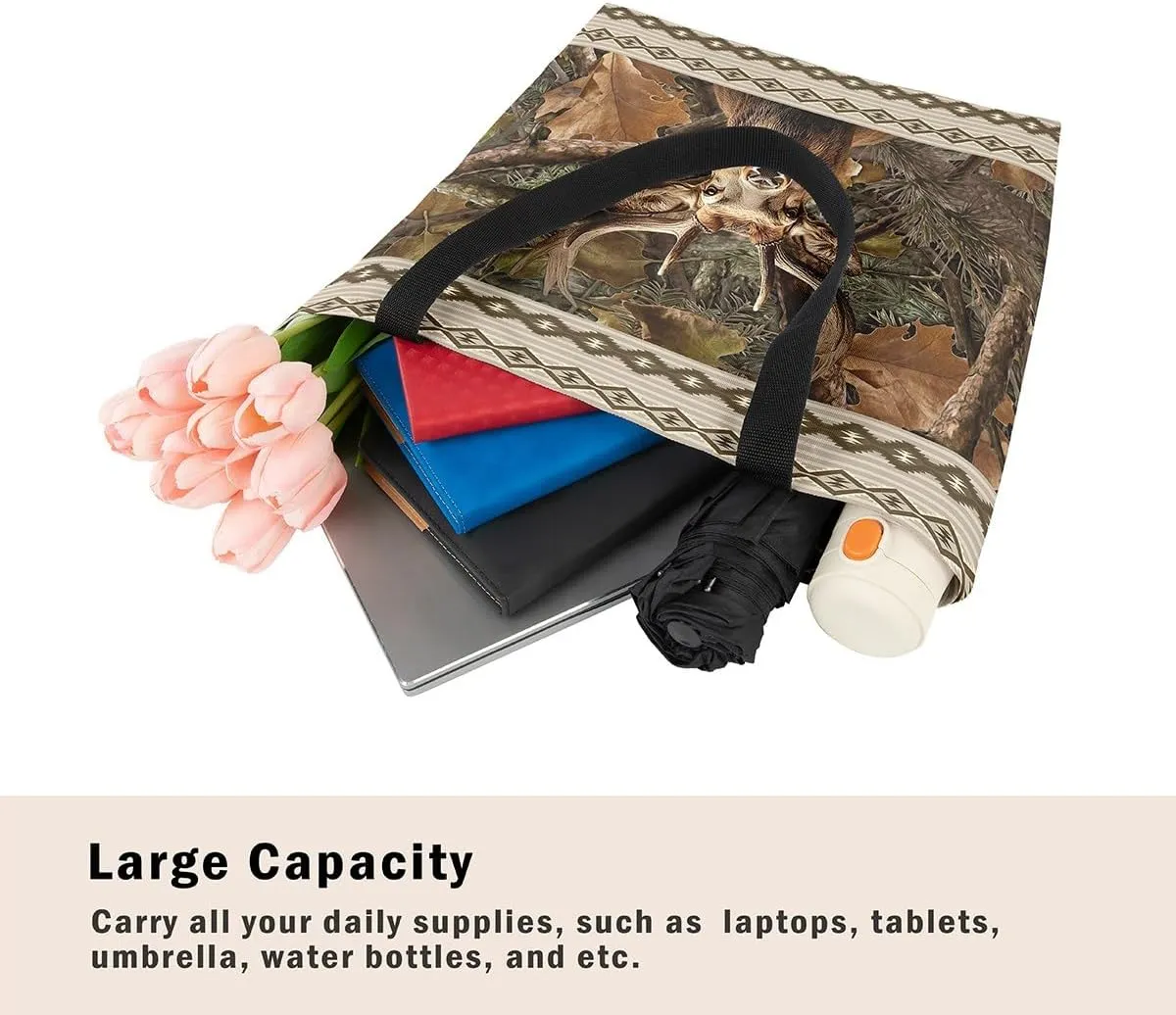 Bass Fish Canvas Bag for Kids Boys Girls,Vintage Fishing Canvas Tote Bag