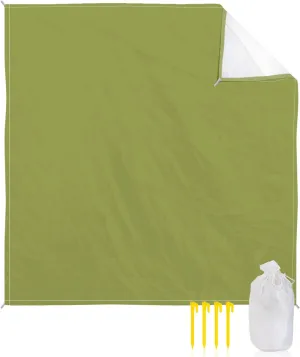 Beach Blanket Sandproof, Solid Color Olive Waterproof Beach Mat Lightweight Quick Drying Picnic Blanket Beach Essentials for Travel Camping Hiking 108x84in