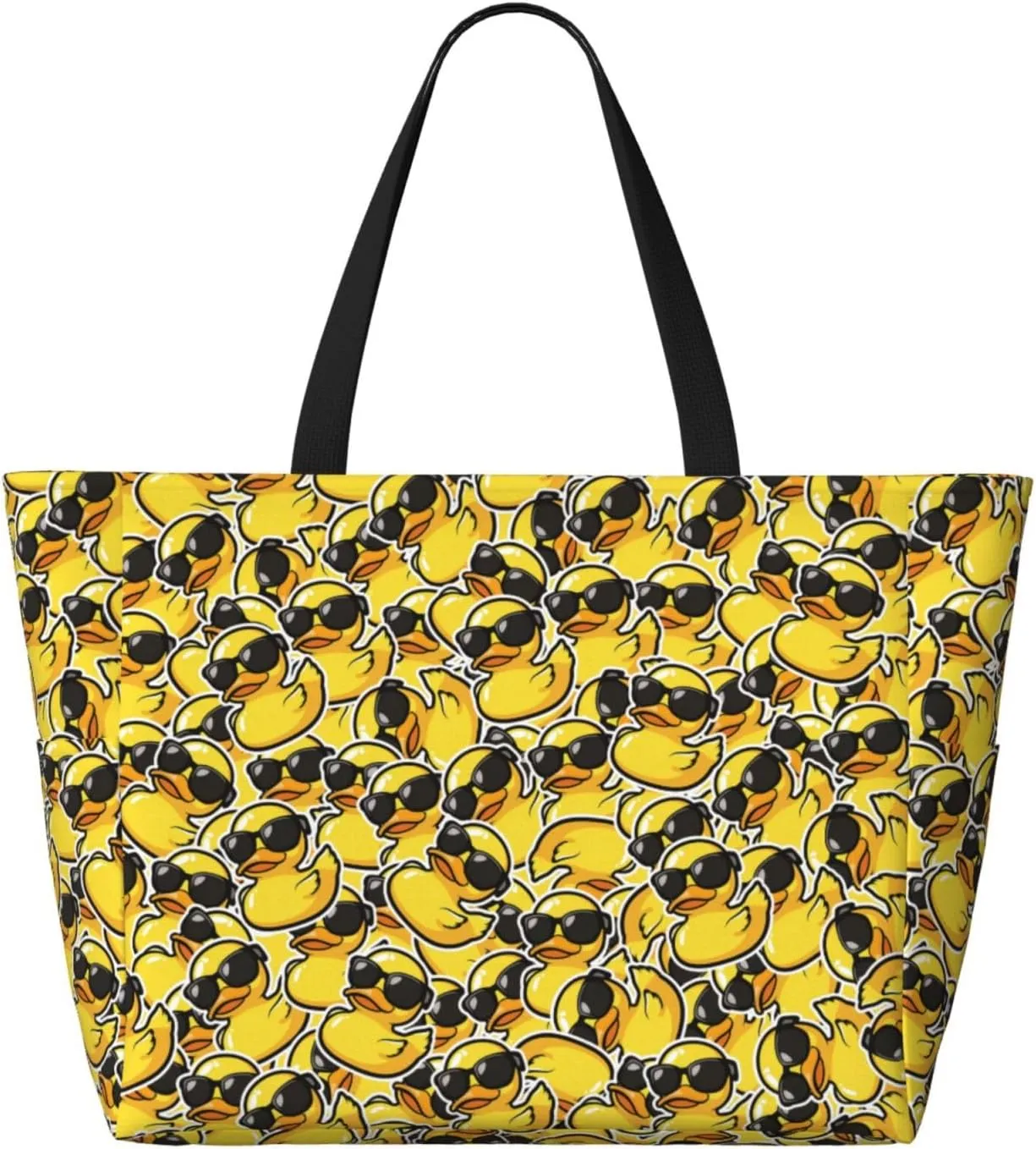 Beach Tote Bag for Women Foldable Waterproof and Sandproof Tote Bag with Zipper Print Beach Bag Large Travel Bag
