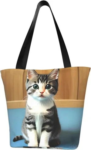 Bedroom kitten Women's Fashion Single Shoulder Handbags, Suitable for Weekend Travel Shopping Single Shoulder Bag Crossbody Shoulder Bag