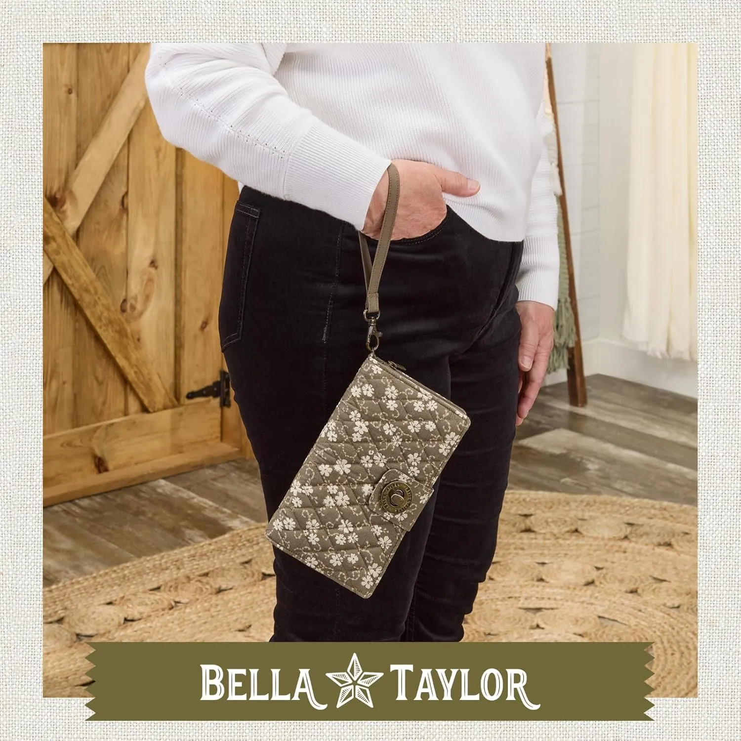 Bella Taylor Cash System Wallet for Envelope Budgeting - RFID Protected - Cash Stuffing Wallet with Detachable Wristlet