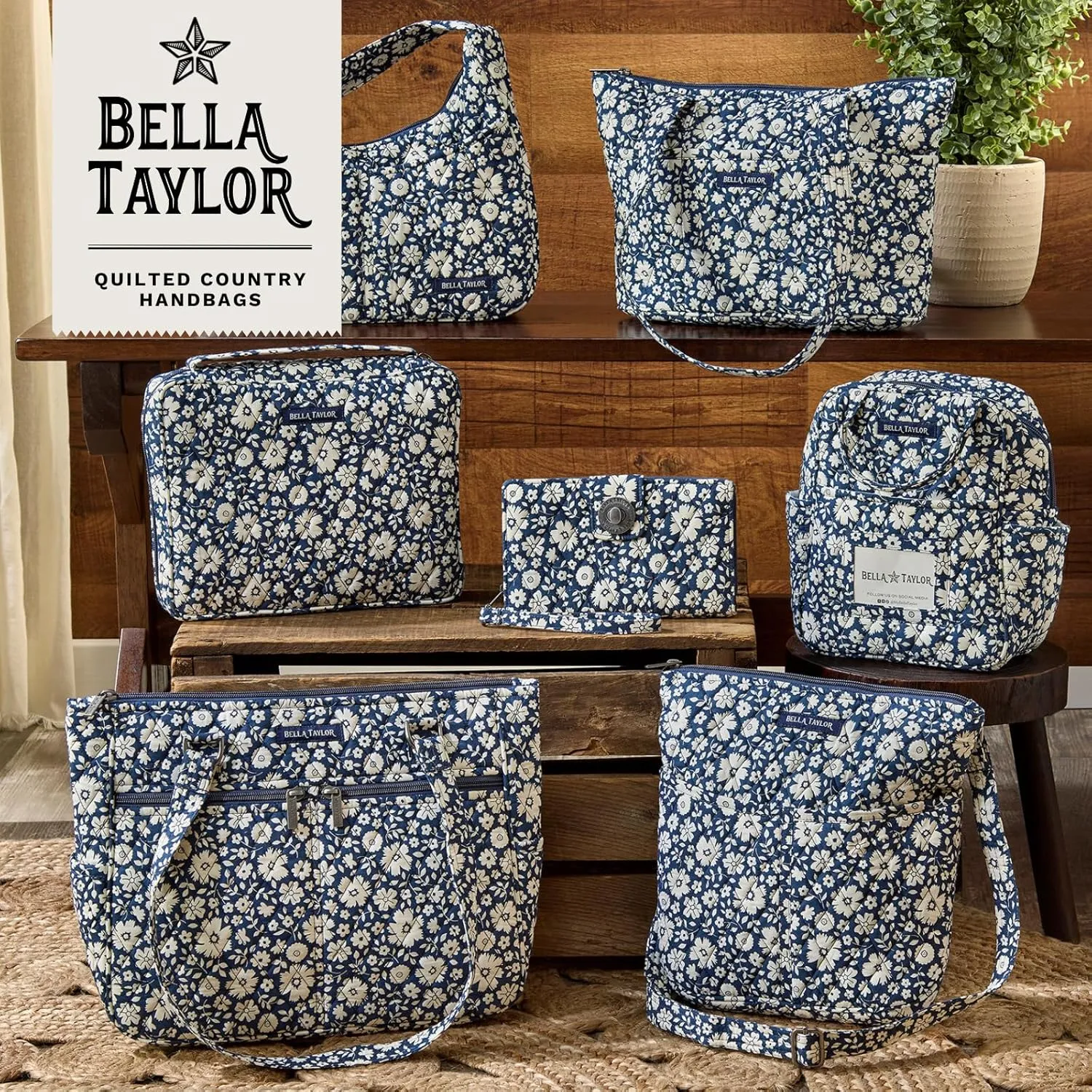 Bella Taylor Hipster Crossbody Purse for Women | Medium Size Shoulder Bag with Adjustable Strap