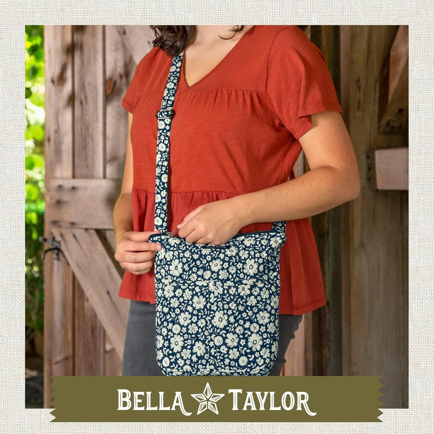 Bella Taylor Hipster Crossbody Purse for Women | Medium Size Shoulder Bag with Adjustable Strap