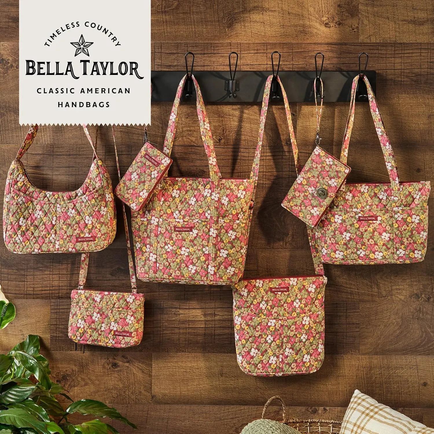 Bella Taylor Stride Tote | Lightweight Quilted Fabric Handbags for Women