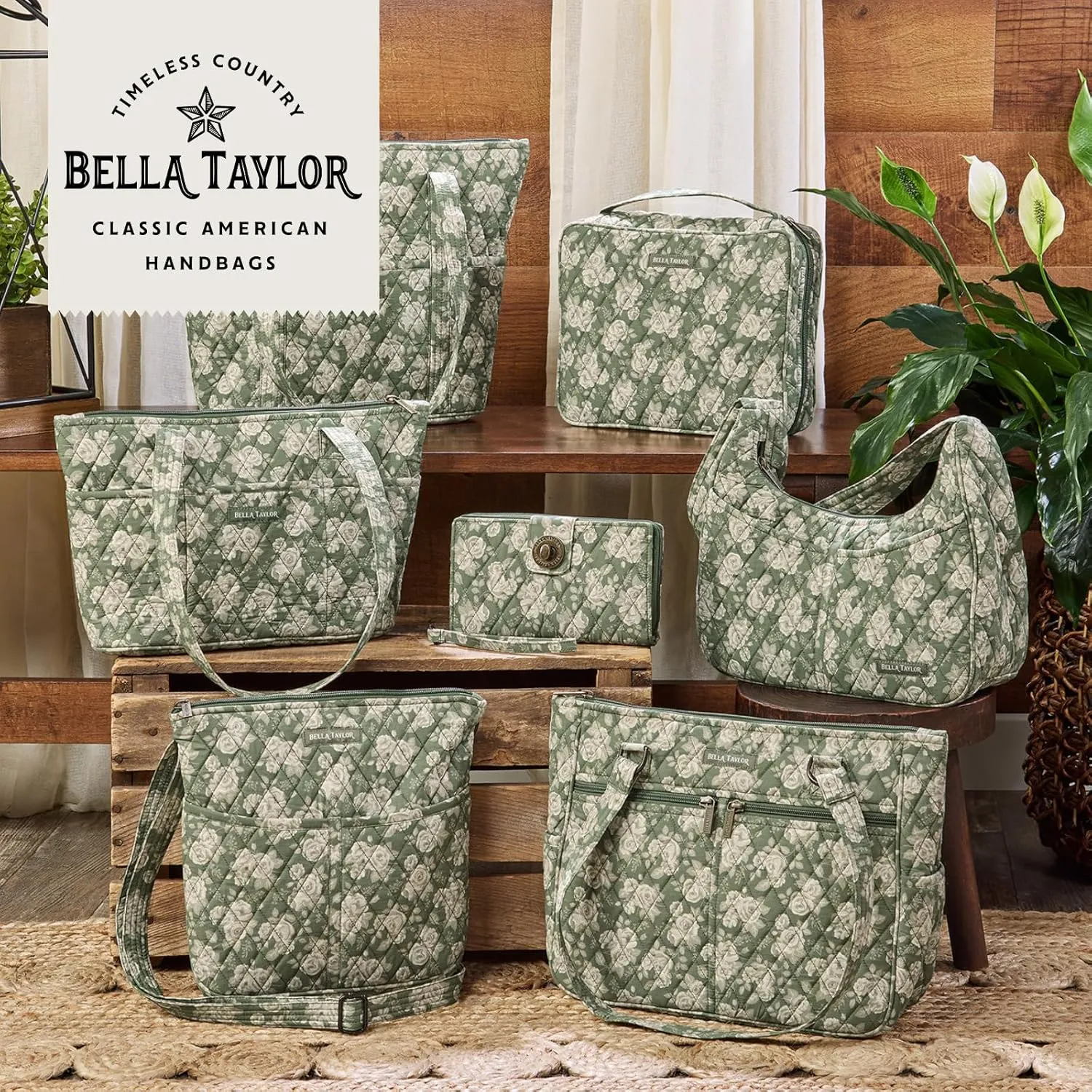 Bella Taylor Stride Tote | Lightweight Quilted Fabric Handbags for Women