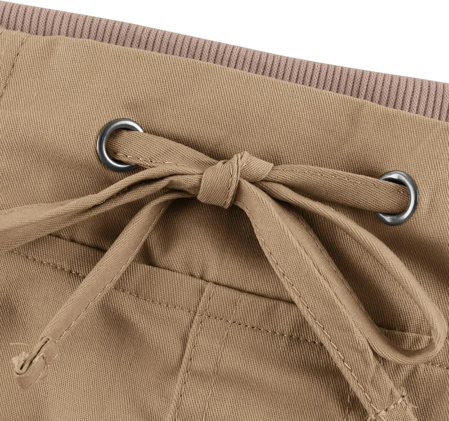 Bermuda Shorts for Women Trendy Y2K High Waisted Baggy Cargo Shorts with Pockets 7 Inch Inseam Cotton Hiking Shorts