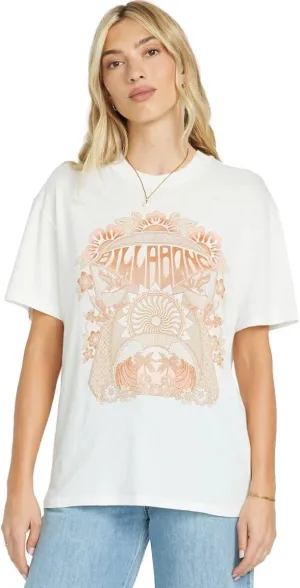 Billabong Women's Logo Relaxed Fit Short Sleeve Tee