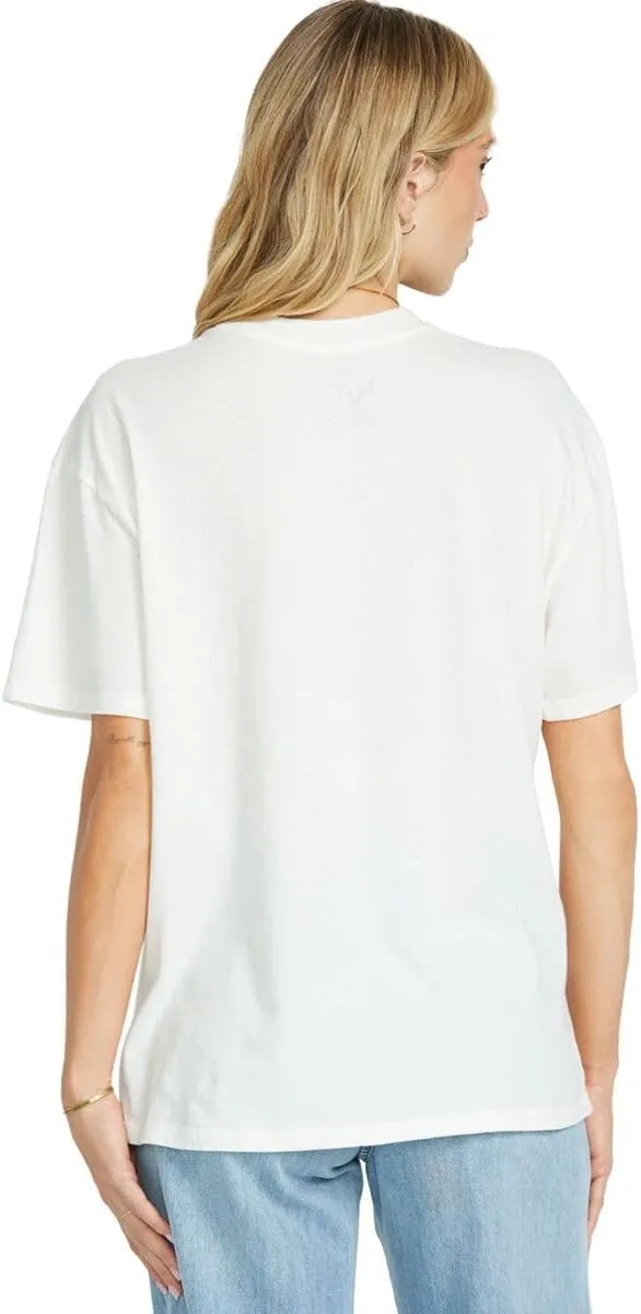 Billabong Women's Logo Relaxed Fit Short Sleeve Tee