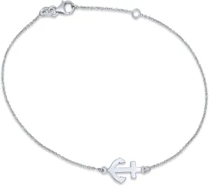 Bling Jewelry Nautical Multi Charm Dangle Anchor Sailboat Ship Wheel Compass Anklet Ankle Bracelet For Women .925 Sterling Silver Adjustable 9 To 10 Inch With Extender