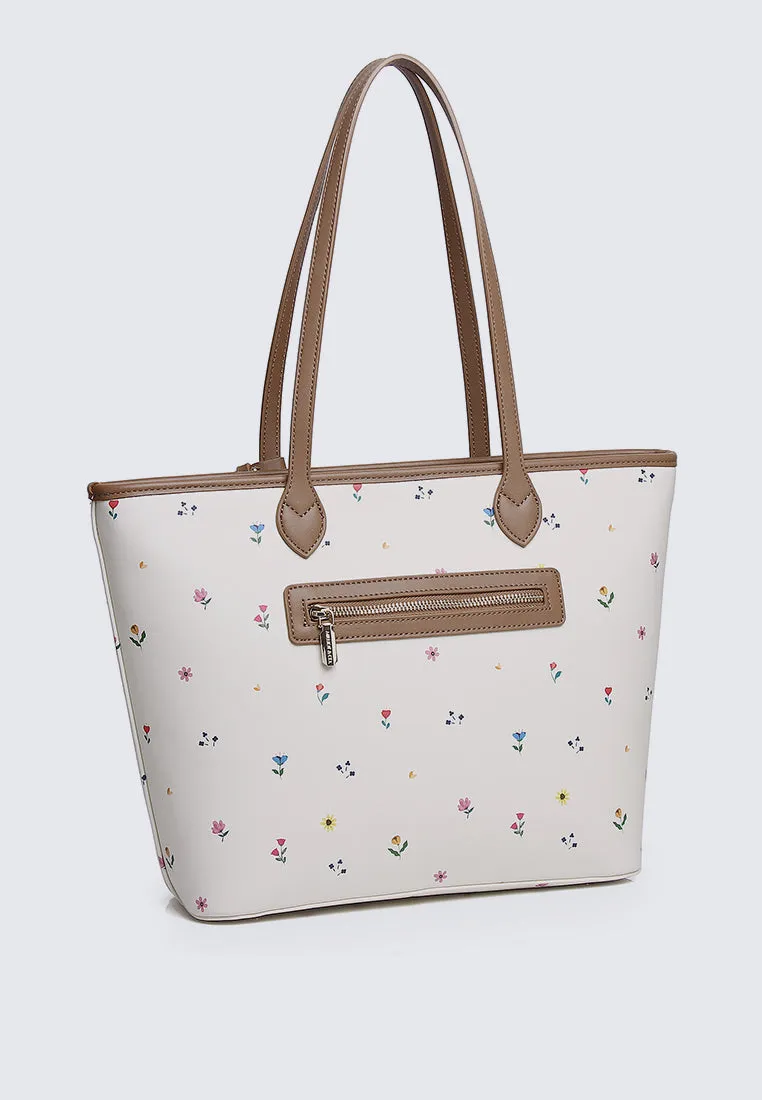 Blooming Garden Tote Bag (Cornsilk)