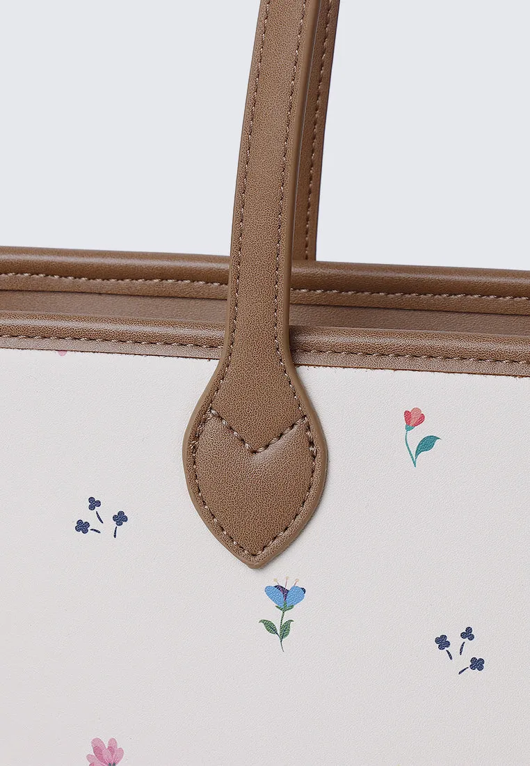 Blooming Garden Tote Bag (Cornsilk)