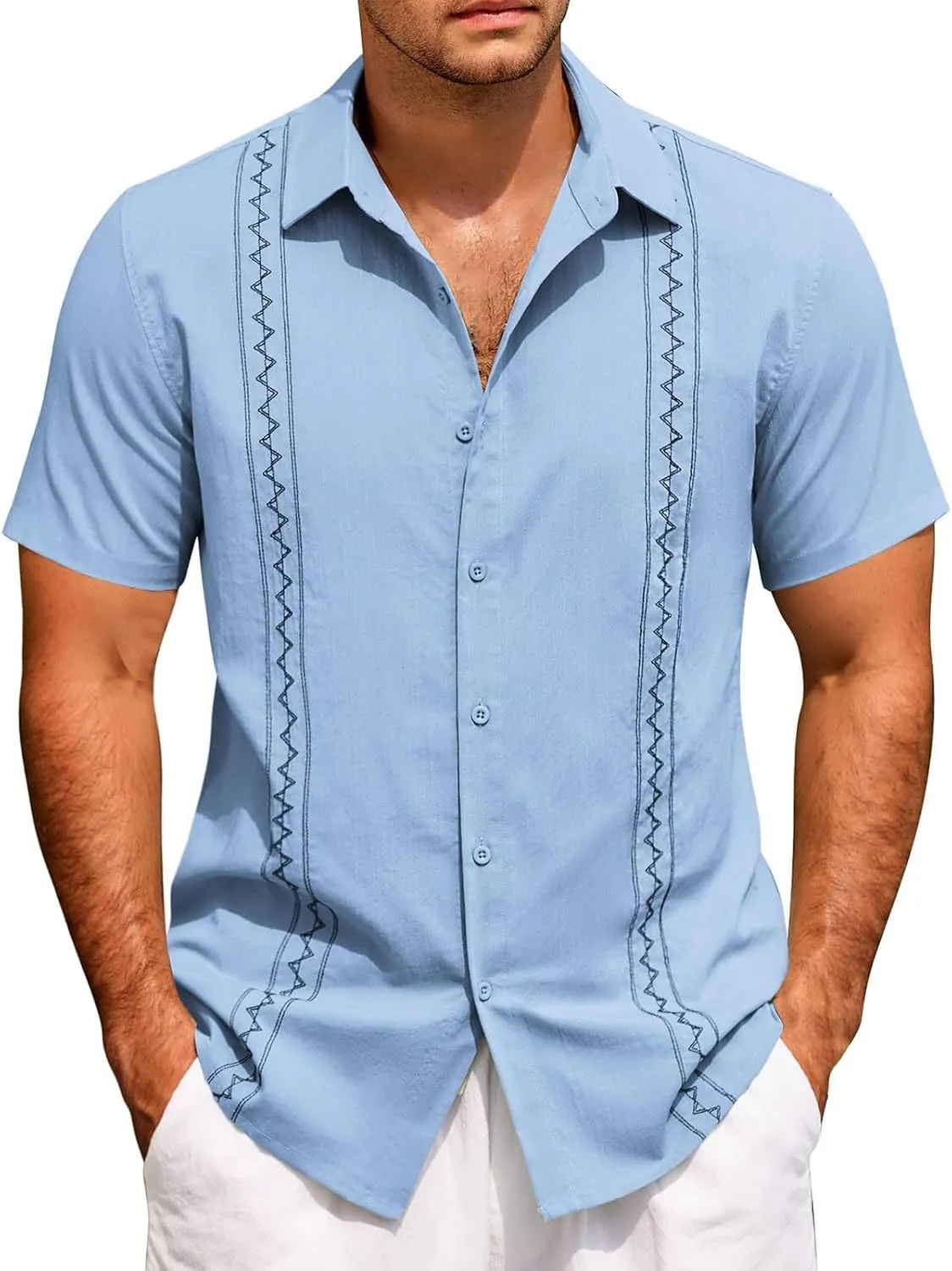 Bowling Shirts for Men Short Sleeve Button Down Regular Fit Tops Casual Trendy Beach Summer Vacation Shirts