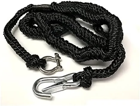 Bungee Black Boat Anchor Line (7' - 22')