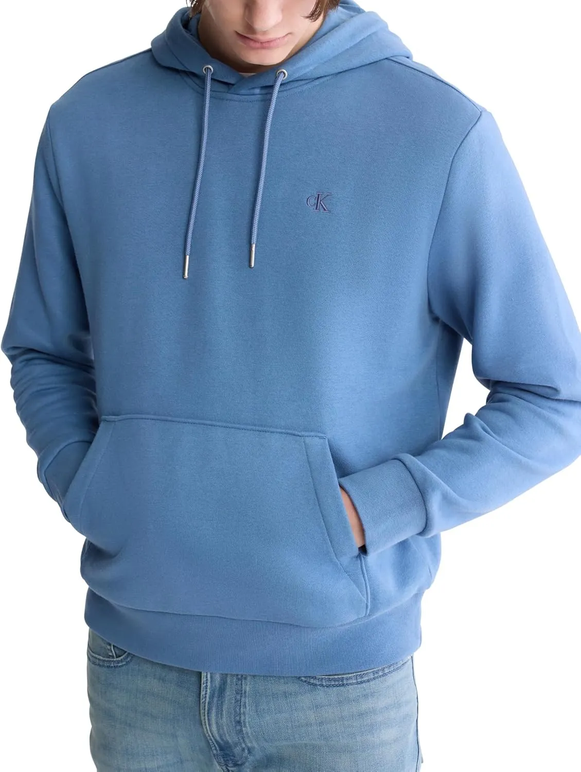 Calvin Klein Men's Monogram Logo Fleece Hoodie