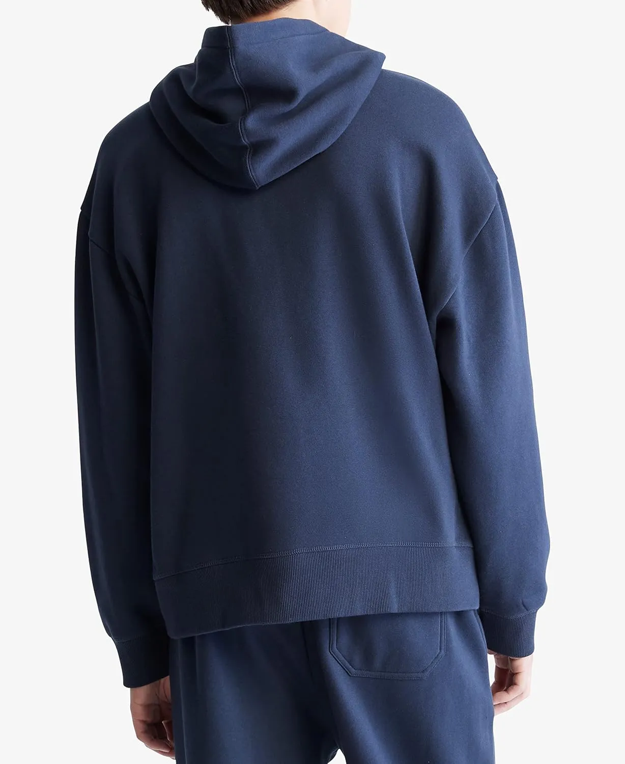 Calvin Klein Men's Relaxed Fit Monogram Logo Fleece Hoodie