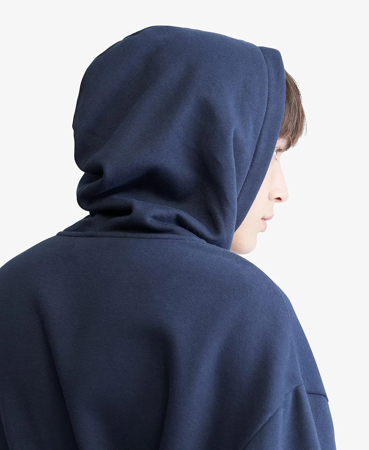 Calvin Klein Men's Relaxed Fit Monogram Logo Fleece Hoodie