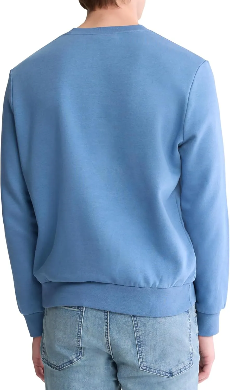 Calvin Klein Men's Relaxed Fit Monogram Logo Fleece Sweatshirt