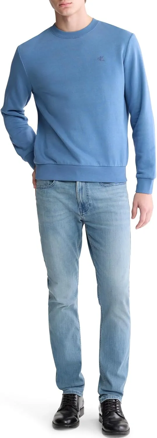 Calvin Klein Men's Relaxed Fit Monogram Logo Fleece Sweatshirt