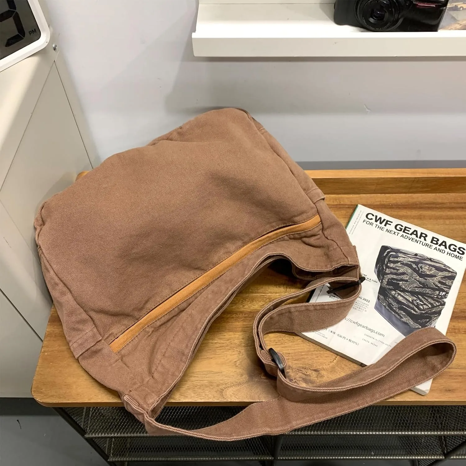 Canvas Hobo Crossbody Shoulder Tote Bag for Women and Men Large Purse Messenger Bag Travel Work Shopping