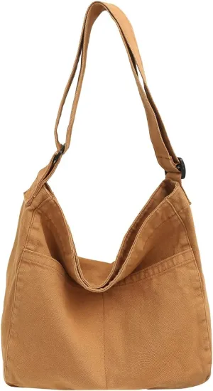 Canvas Tote Bag for Women Men Unisex Purses Women's Crossbody Handbags Hobo Shoulder Bag for Teen Girls…