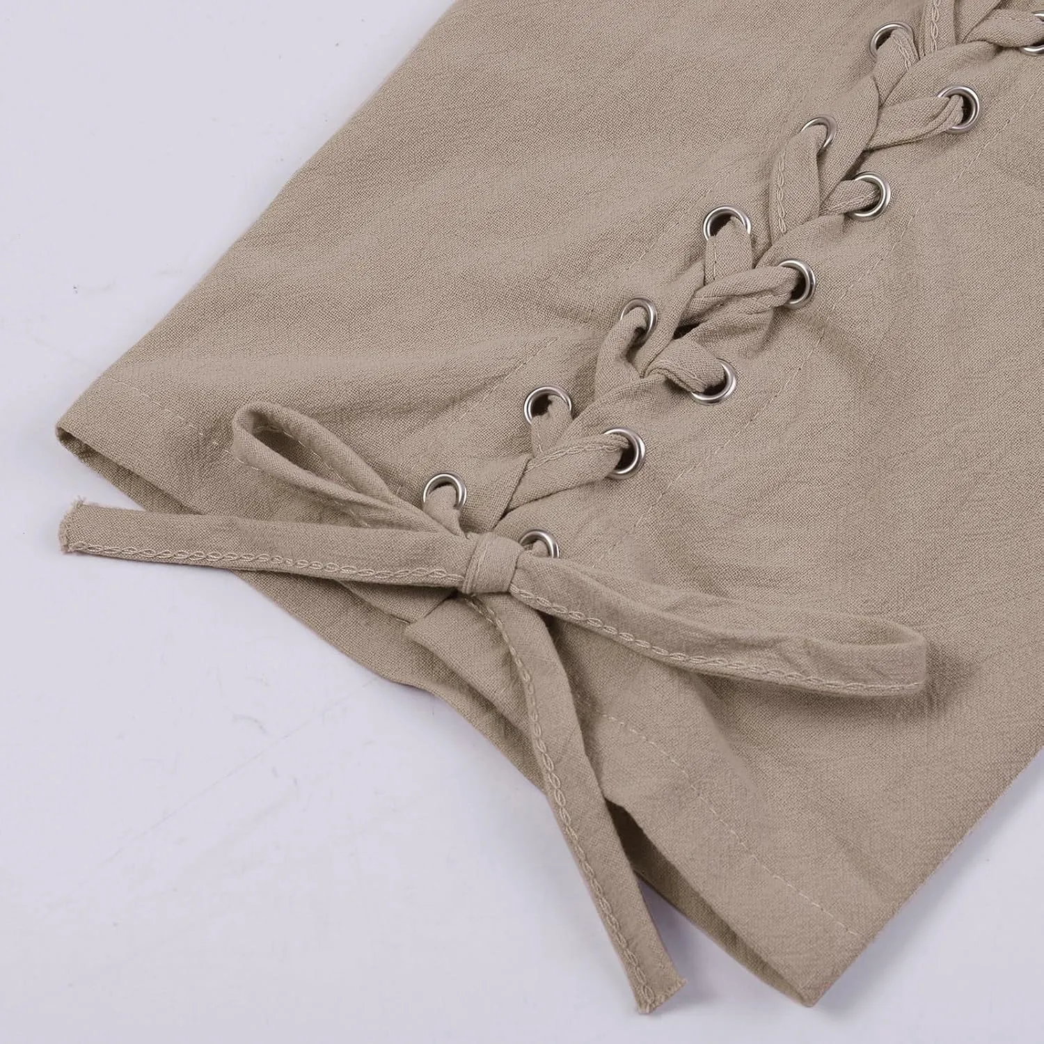 Capri Linen Pants for Women Drawstring Capri Pants with Pockets Wide Leg Cropped Pants for Capri Linen Pants for