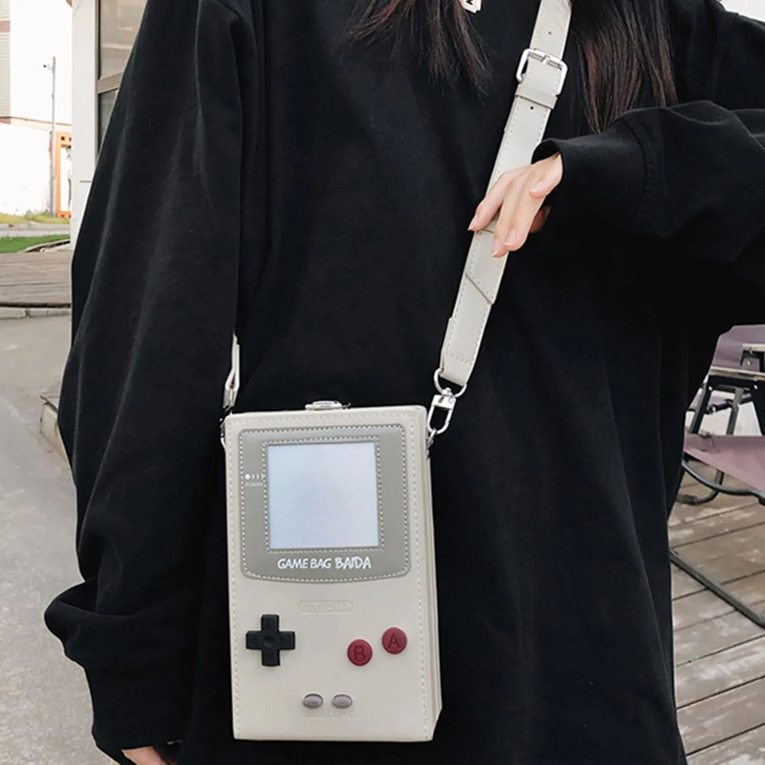 Casual Crossbody Bag PU Game Machine Style Small Messenger Bag Shoulder Bag Change Purse Travel Daypacks