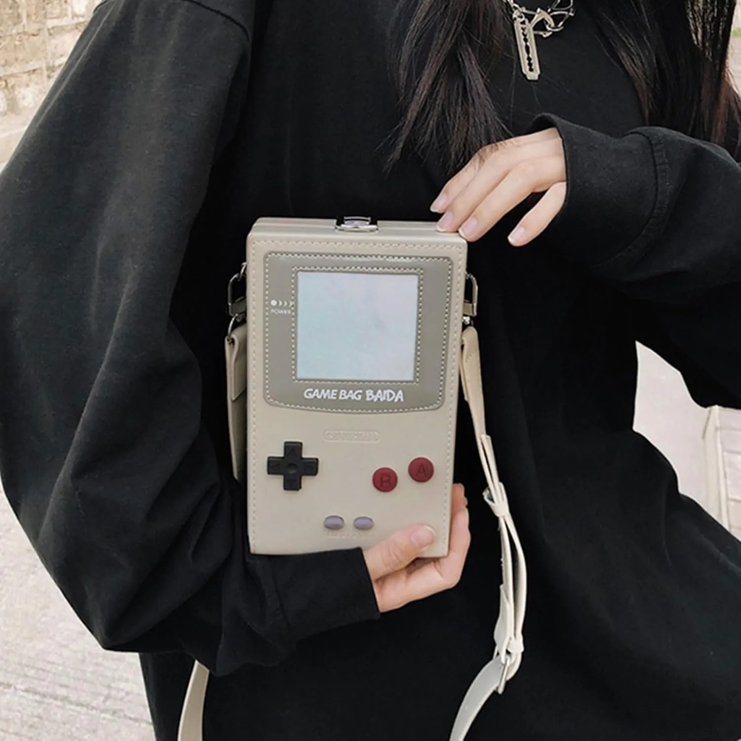 Casual Crossbody Bag PU Game Machine Style Small Messenger Bag Shoulder Bag Change Purse Travel Daypacks