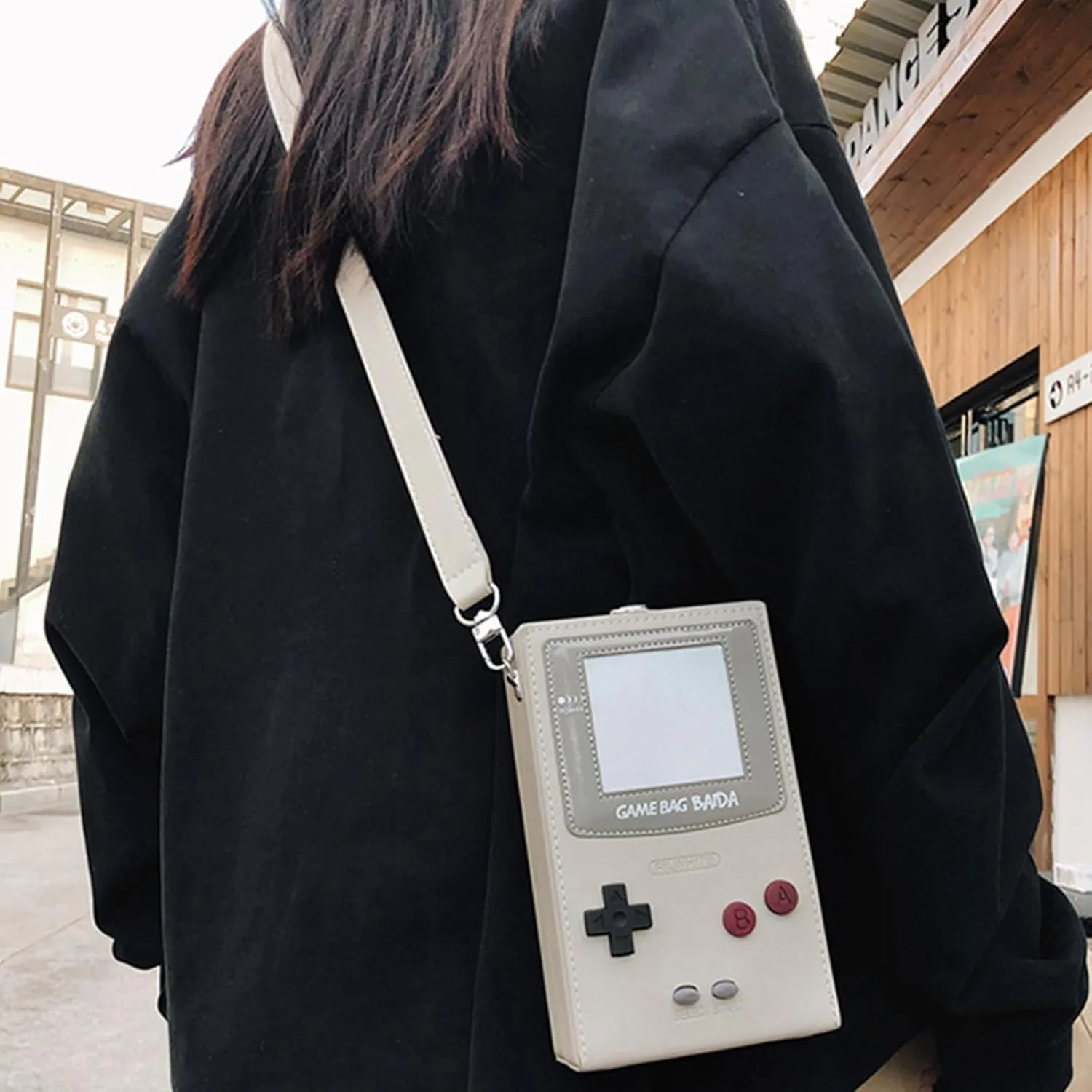 Casual Crossbody Bag PU Game Machine Style Small Messenger Bag Shoulder Bag Change Purse Travel Daypacks
