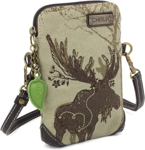 CHALA Crossbody Cell Phone Purse- Women's Wristlet Handbags Multicolor (Olive Moose)