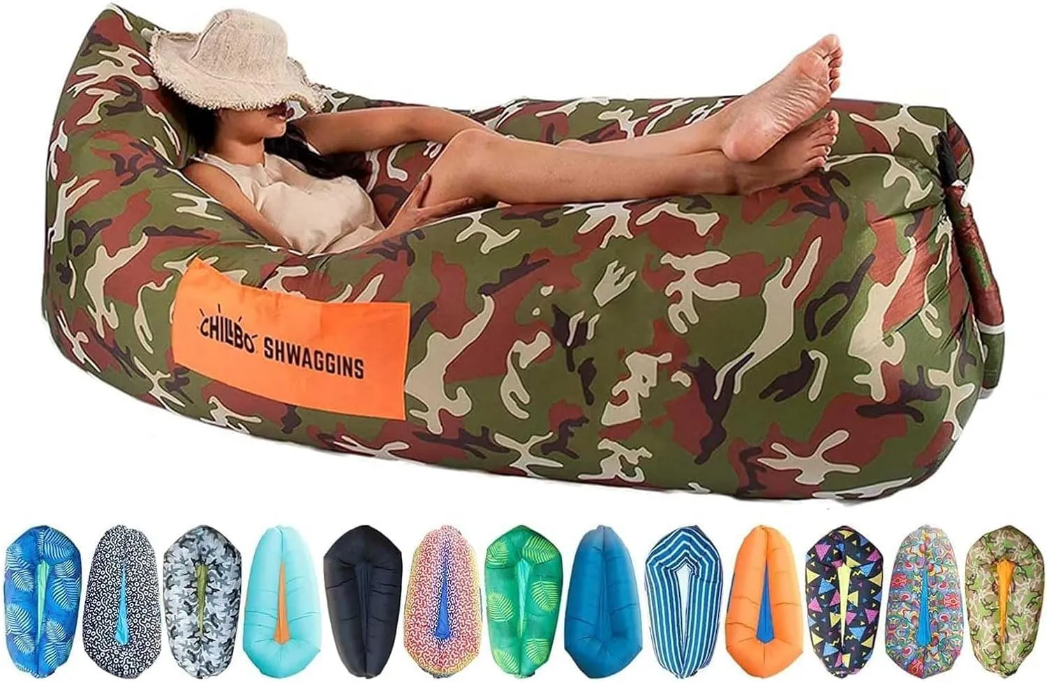 Chillbo Inflatable Couch – Cool Inflatable Chair. Upgrade Your Camping Accessories. Easy Setup is Perfect for Hiking Gear, Beach Chair and Music Festivals.