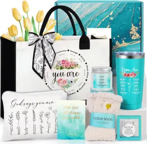 Christian Gifts for Women - Faith Based & Religious Gifts for Mom & Grandma: Bible Verse Tote Bags for Birthday & Christmas