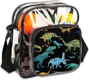 Clear Crossbody Bag Stadium Approved for Women and Men Transparent Messenger Shoulder Bag Clear Purse Bag