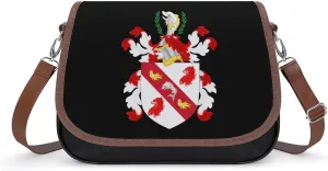 Coat of Arms of Benjamin Franklin Womens Messenger Crossbody Bags Small Shoulder Handbags Purse with Adjustable Strap