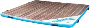 Connelly CWB Party Cove Dock, 8' Inflatable Non-towable Floating Water mat, Brown