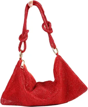 Covelin Womens Fashion Shiny Diamond Handbag Tote Shoulder Evening Bag