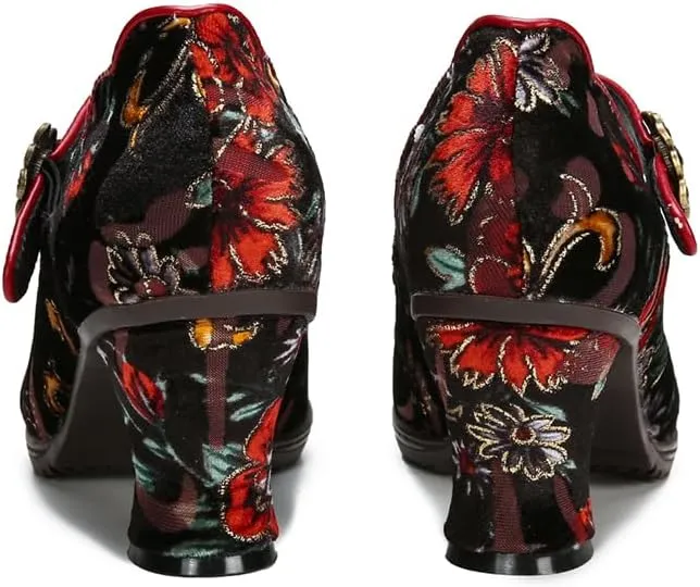 CrazycatZ Leather Mary Jane Shoes,Womens Patchword Pumps Vintage Mary Jane Shoes