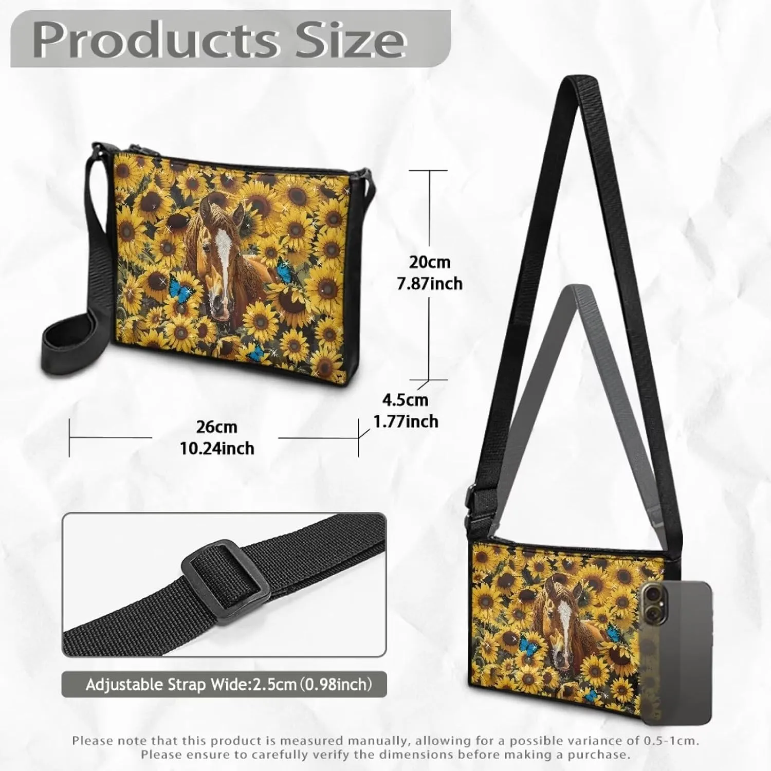 Cross Body Bag for Woman Shoulder Bag Schoolbag Small Handbags Cell Phone Purse Mini Wallet