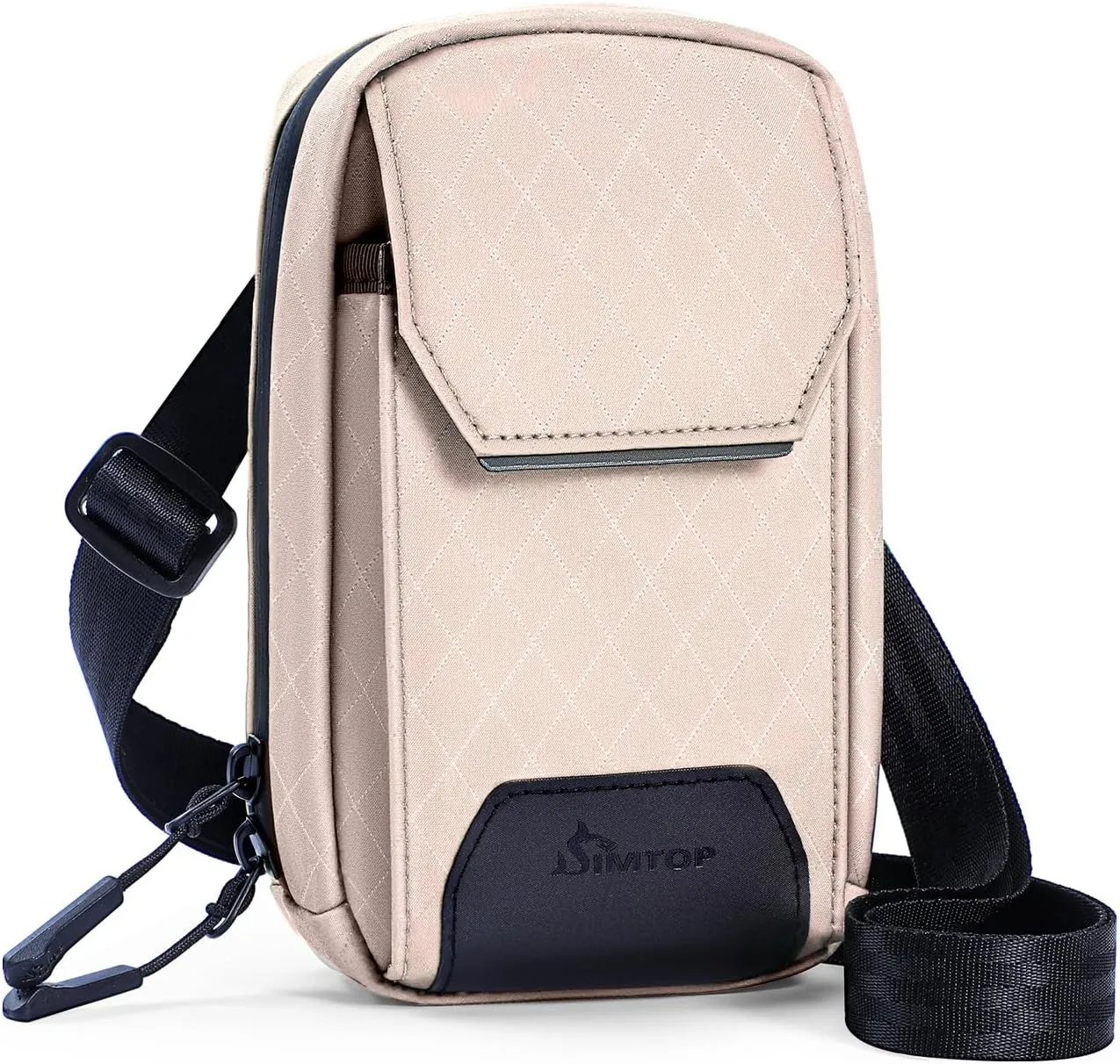 Crossbody Bags for Women Cell Phone Crossbody Wallet Purses Nylon Diamond Quilted Fabric Shoulder Strap Waterproof Zipper