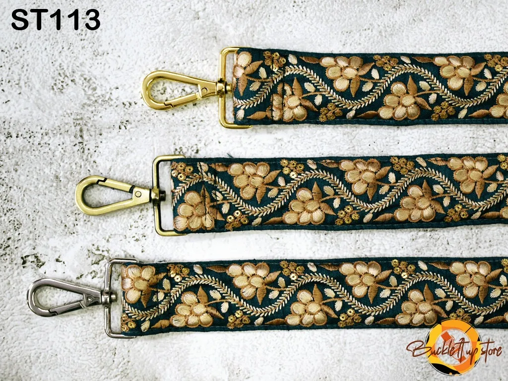 Crossbody Straps Replacement Shoulder Strap Tote Bags Messenger Strap for Purses Embroidered Boho Guitar Strap Handbag Strap Gift for Mother
